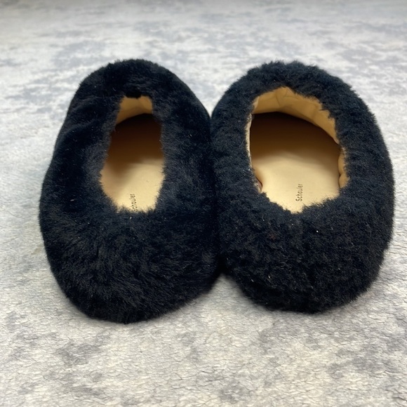 New Proenza Schouler Rondo Genuine Shearling Slip On Shoe Slide Black Fuzzy Sz 6 - Picture 10 of 14